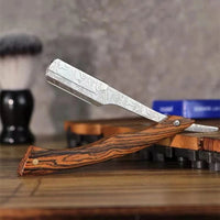 Rasiermesser für den Bart aus Holz