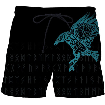 Viking Shorts - Blauer Rabe Funkelnd