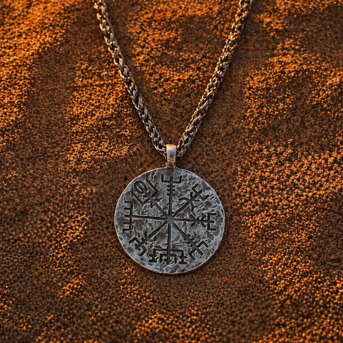 Collier nordique Talisman runique viking en acier inoxydable - Odins Hall