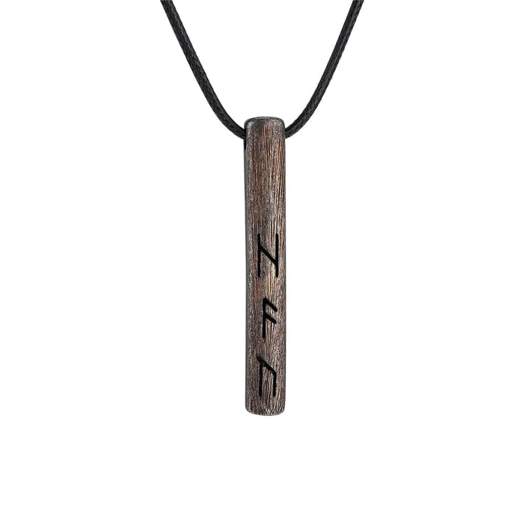 Wikingeramulett des Futhark das Runenalphabet - Edelstahl