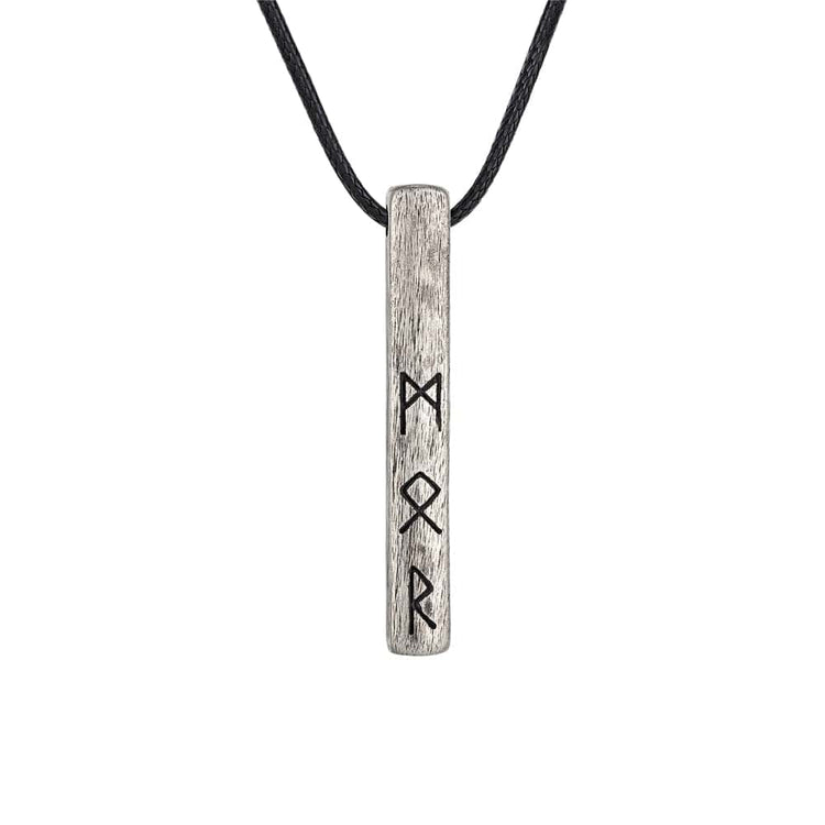 Wikingeramulett des Futhark das Runenalphabet - Edelstahl