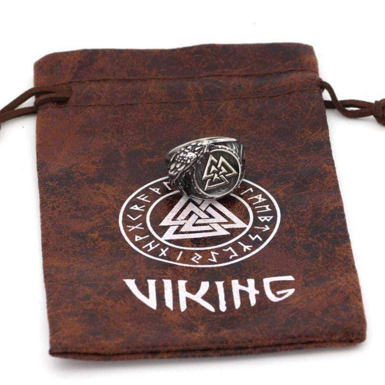 Valknut Symbol Ring - Edelstahl - Viking