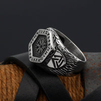 Vegvisir Runenkompass-Ring