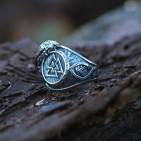 Valknut Symbol Ring - Edelstahl - Viking