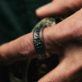 Antiker Wikinger Ring aus Edelstahl