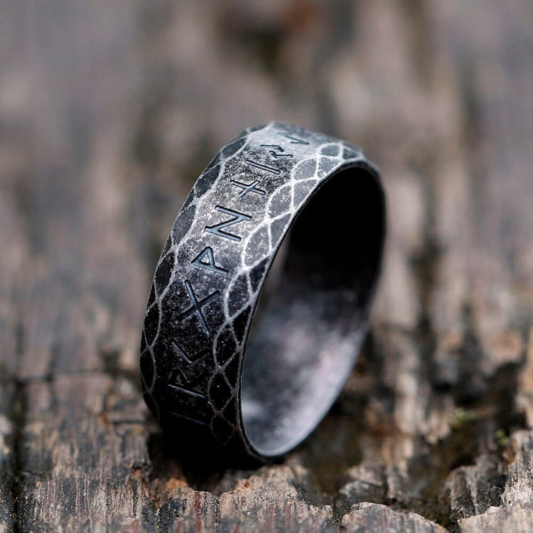 Wikinger Rune Ring \"Weisheit des Helden\"