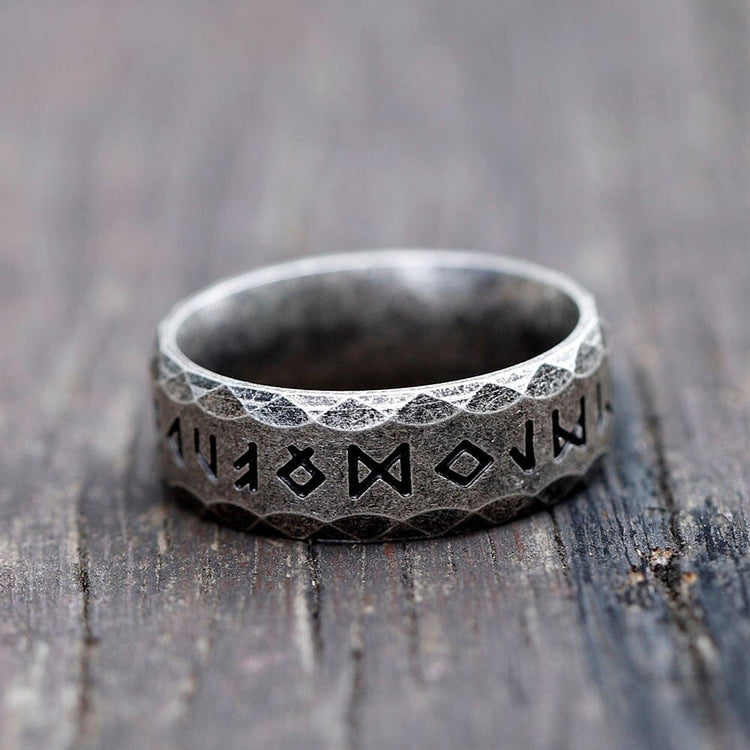 Wikinger Rune Ring "Weisheit des Helden"