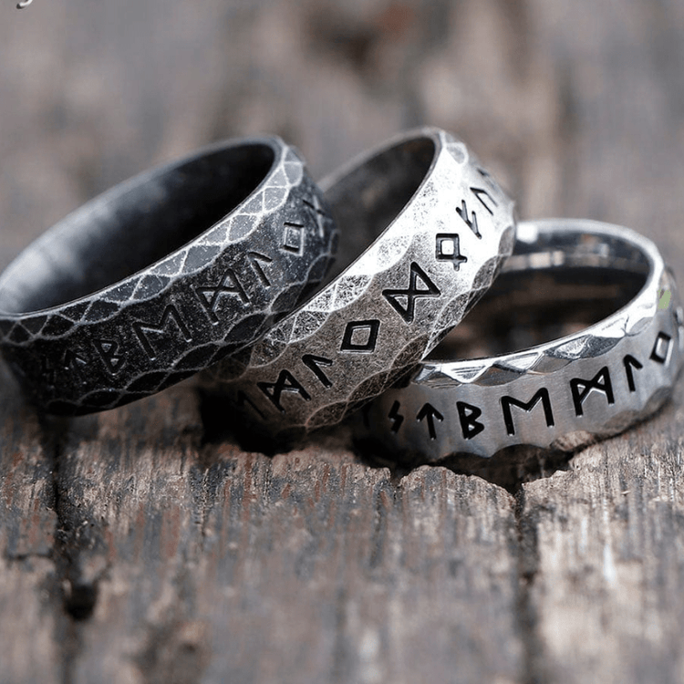 Wikinger Rune Ring "Weisheit des Helden"