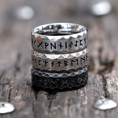Wikinger Rune Ring "Weisheit des Helden"