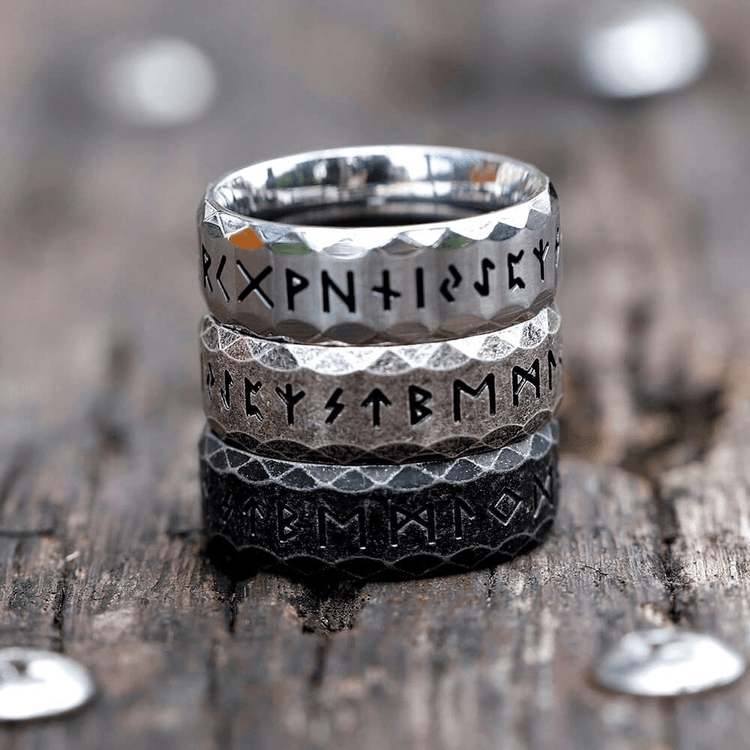 Wikinger Rune Ring \"Weisheit des Helden\"