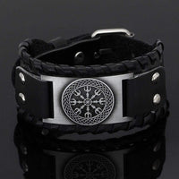 Aegishjalmur Armband aus Leder