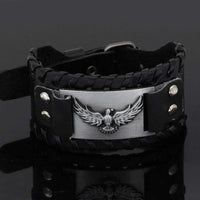 Odins Rabenarmband aus Leder