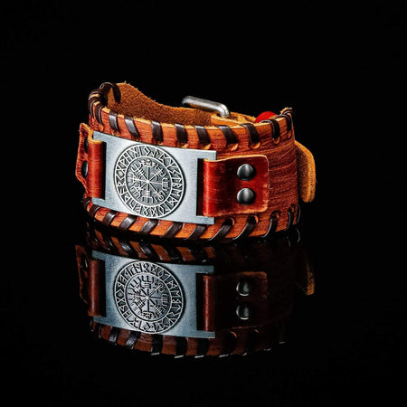 Wikinger-Armband aus Leder