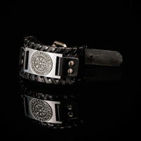 Lederarmband Schwarz - Rune Viking