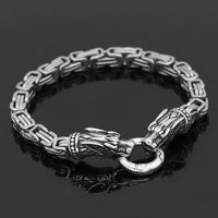 Armband Wolf Geri und Freki | Edelstahl