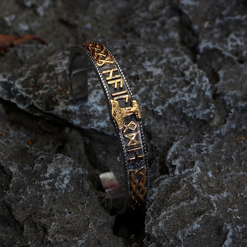 Bracelet Bracelet Mjolnir porteur de runes - Odins Hall