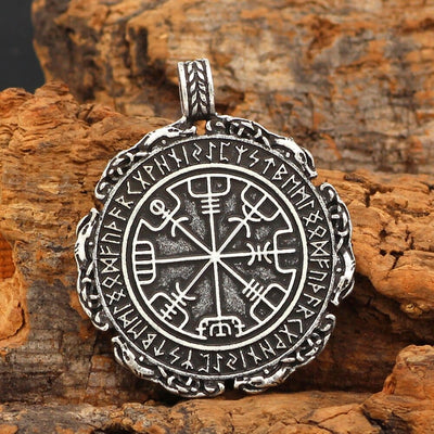 Vegvisir Runen-Kompass-Halskette