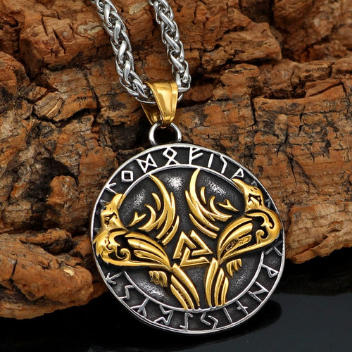 Collier Collier Huginn et Muninn - Corbeaux d'Odin - Odins Hall