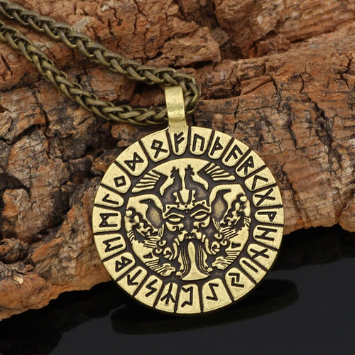 Collier Collier runique visage d'Odin - Odins Hall