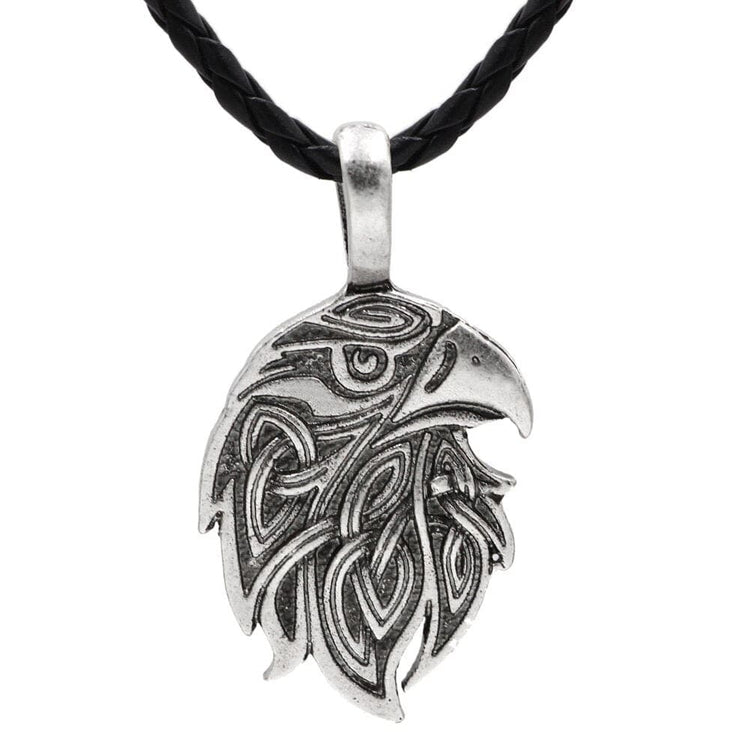 Halskette Kopf des Raben von Odin