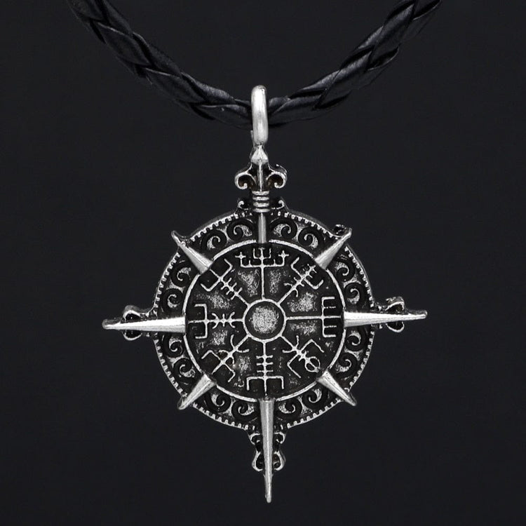 Vegvisir-Halskette Kompass des Schicksals