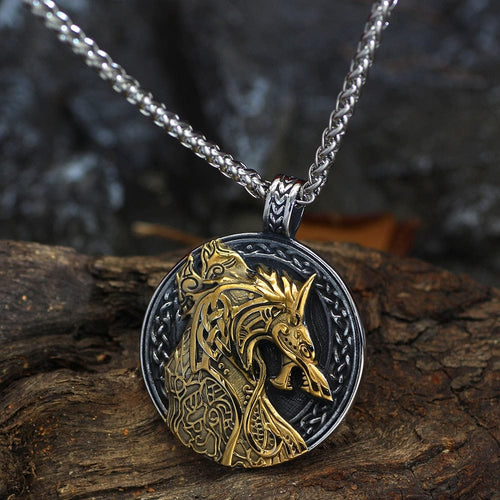 Collier Collier Viking Jörmungandr le serpent de Midgard - Odins Hall