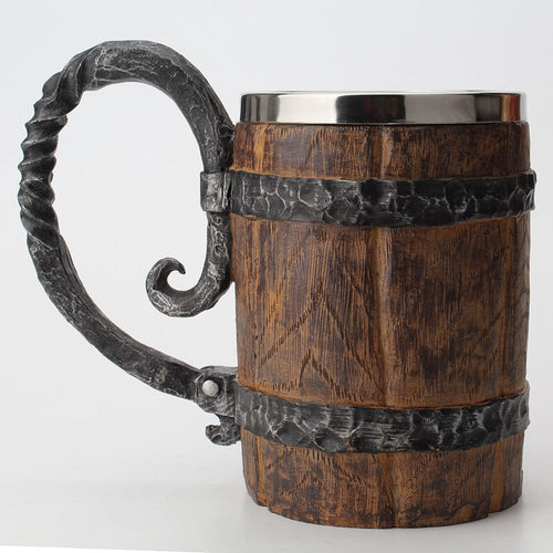 Decoration Grande chope en bois viking - Odins Hall