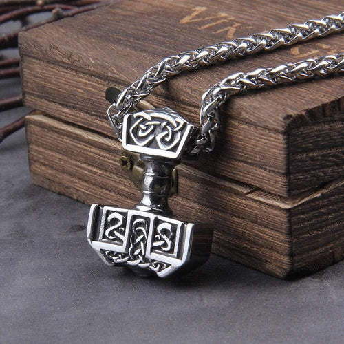 Collier Collier Viking - Marteau de Thor - Acier inoxydable - Odins Hall